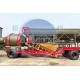 YHZM 500L Mobile Concrete Batching Plant With Drum / Twin Shaft Mixer