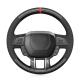 High Quality Black Customized Hand Sewing Carbon Fiber Suede Steering Wheel Cover for Land Rover Range Rover Evoque