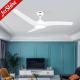 Remote Control Plastic Dimmable LED Ceiling Fan Color Changing Lighting