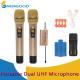 2 Pieces Pair Wireless Handheld KTV Singing Microphone for Voice Amplification