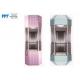 Diamond Shape Panoramic Glass Elevator 180 Degree Sightseeing For Hotel / Commercial Building