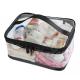 Clear PVC travel toiletry bag , Minimalism style Makeup Train Case