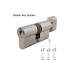 Double Profile Commercial Door Lock Cylinder With Thumb Turn 60 - 120mm Size