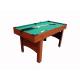 60 Inches Pool Game Table Wood Grain PVC MDF Material For Indoor Play