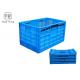 PP Utility Distribution Collapsible Plastic Folding Crate For Supermarket / Home Storage