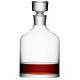 Rubber Stopper Sealing Type 750ml Clear Glass Bar Decanter for Whisky and Gin Bottle