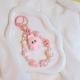 Custom Soft Labubu PVC Keychain Pop Mart Monster Keyring Bag Phone Lanyard Accessories Gifts