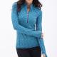 320gsm Blue Nylon Plus Size Running Plain Stretchable Women Yoga Jacket