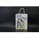 Lightweight Printed Twisted Handle Paper Bags Juice Takeaway Paper Bags