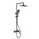 Sanitary Ware Bathroom Wall Mounted Shower Set with Hot and Cold Water Mixer in Black