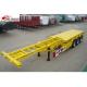 3 Axles 40T Sliding Skeletal Trailer Chassis With Heavy Duty Capacity