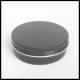 Black Cosmetic Aluminum Jar 100g Lotion Cream Bottles With Screw Lids