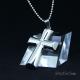 Fashion Top Trendy Stainless Steel Cross Necklace Pendant LPC115-1
