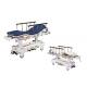 Stainless Steel Stretcher Trolley With Safety Belts Height Adjustable For 250kg Load Capacity