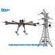 UAV Drone Transmission Line Stringing Tools With Camera For Power Line , Vertical
