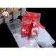 Foldable CMYK Small Transparent Plastic Boxes Clear Candy Packaging