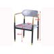 Living Room 44cm Wrought Iron Upholstered Dining Chairs