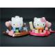 Valentine'S Day Hello Kitty Plastic Figurines Eco - Friendly PVC ABS Material