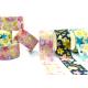 4C Printing Multicolor Washi Paper Stickers For Scrapbook