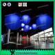 Club Hanging Decoration Lighting Inflatable Sphere For Festival