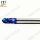 BOMA TOOLS HRC65 2 Flute Ball Nose Cutter for stainless steel milling in Nano Blue Coating