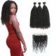 3 Bundles Of 360 Lace Frontal And Bundles Water Wave Double Layers Sewing