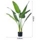 120cm Artificial Landscape Trees Traveller'S Palm PE Leaves Real Touch Potted Floor Plants