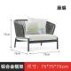 Outdoor sofa and coffee table set for courtyard, garden, villa, terrace, rattan chair, Nordic style, outdoor hotel, leisure rattan furniture.