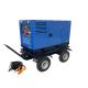 Trolley wheels 400Amps Arc Mig DC welding machine 20kva AC genset diesel generator welder 500a