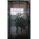 Custom Size Decorative Door Inserts Glass Black Leaded Caming For Living Room