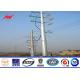 16M 10KN 4mm wall thickness Steel Utility Pole for 132kv distribition transmission power
