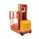 Electric Aerial Order Picker 300kg 3300mm Self - Propelled Powered In Orange