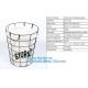 Customized Wire Diameter Stock Pot Cooking Wire Mesh Metal Storage Basket, Industrial Metal Wire Storage Basket With Han