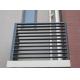 Dark Grey Wood Plastic WPC Wall Cladding Grid for Out Door Air Condition