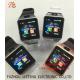 wholesale smart watch Wear Phone multi-function watch alloy case quartz watch fashion watch concise style blue  pu strap