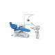 Blue Dental Clinic Equipments Dental Office Chairs With Adjustable Headrest Set