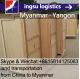 logistics and transportation door to door from China to Myanmar