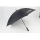 Black Pongee Vented Golf Umbrella , Wind Resistant Golf Umbrella EVA Handle