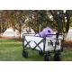 Collapsible Beach Cart Oxford Fabric Large Capacity Foldable Wagon