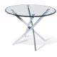 Modern round glass dining furniture table