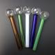 Wholesale cheap glass oil burner pipes Colored Glass Water Pipe Bubbler Pyrex Oil Burner Glass Pipe Smoking Hand Pipe