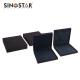 Square Shape Plastic Jewelry Box with Handmade Advantage and Velvet Lining