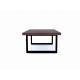 6 Chairs Nordic Wooden Dining Table Modern Square With Metal Frame
