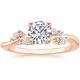 Rose Gold Arden Diamond Engagement Ring With 0.75 Carat Round Diamond