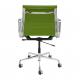 Executive Ribbed Office Chair / Green Swivel Desk Chair Environmentally Friendly Material