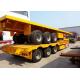 30 Tons-60 Tons 40ft Flatbed Semi Trailer For Container Cargo Transporting