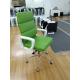 Green Color Aluminum Group Executive Chair Fit Waist Curve Concave And Convex Design