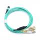 Mpo To 8 Cores Duplex Lc/pc Om3 Mm Ftth Optic Fiber Patch Cord with 24 Ferrule Type