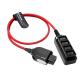 Alvin's Cables Smart D-tap Splitter Cable Ultra Soft Smart Dtap Male to 4 Port Dtap Female Power Supply for V-Mount Camera Battery P-tap Power Hub for ARRI RED Teradek SmallHD SmallRig 60cm|23.6inches
