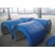 High Speed Chemical Fertilizer Conveyor Belt Sea Blue Rainproof Cover